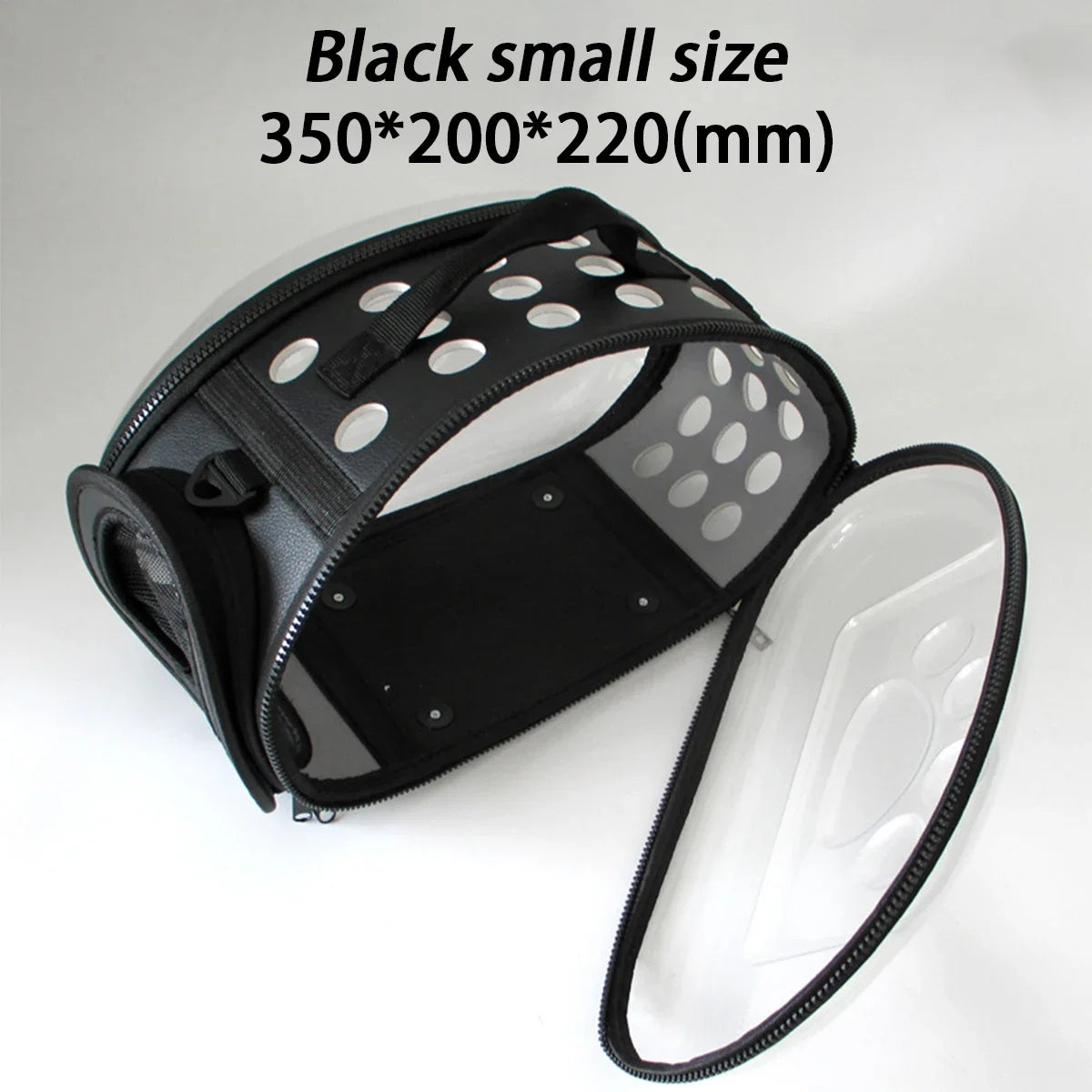 ClearPaws Carrier: Foldable Transparent Pet Shoulder Bag for Travel