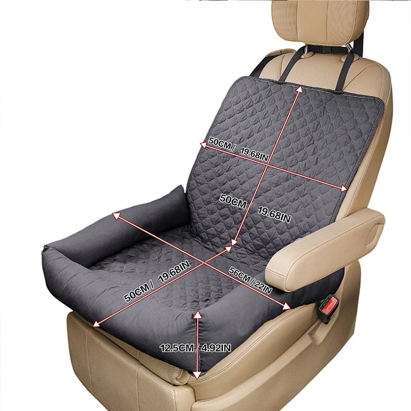 RidePaws: Waterproof Pet Car Seat Cover & Travel Bed for Cats and Small Dogs