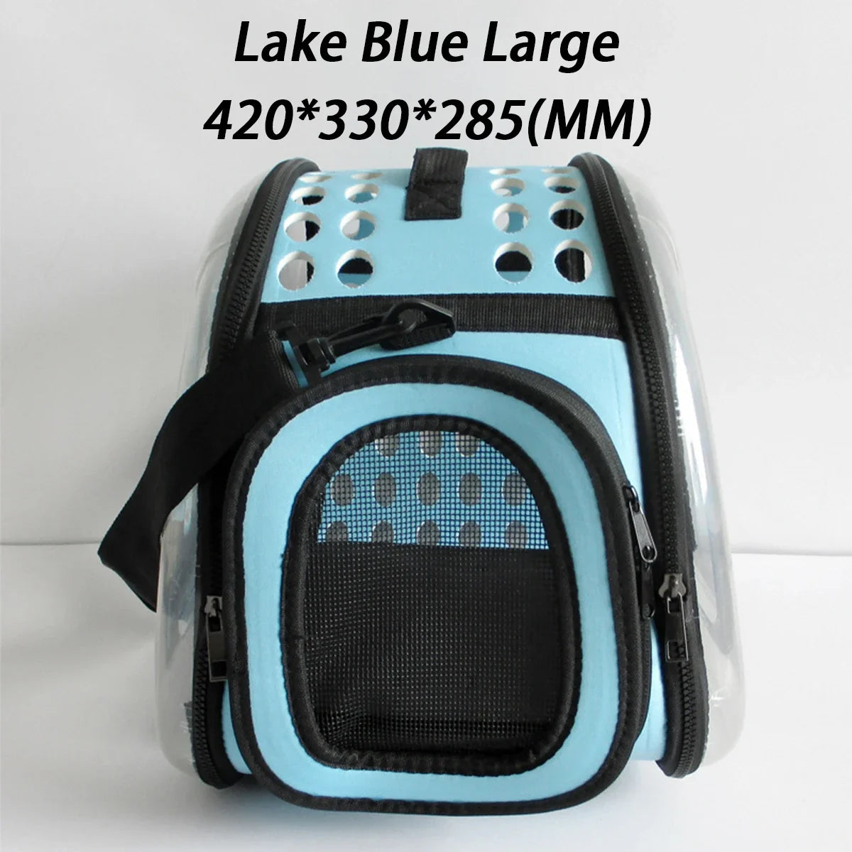 ClearPaws Carrier: Foldable Transparent Pet Shoulder Bag for Travel