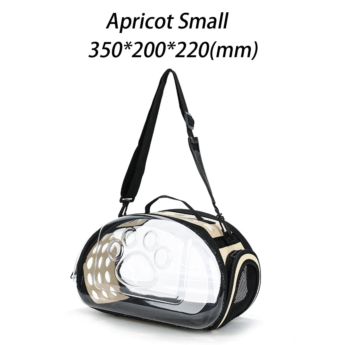 ClearPaws Carrier: Foldable Transparent Pet Shoulder Bag for Travel