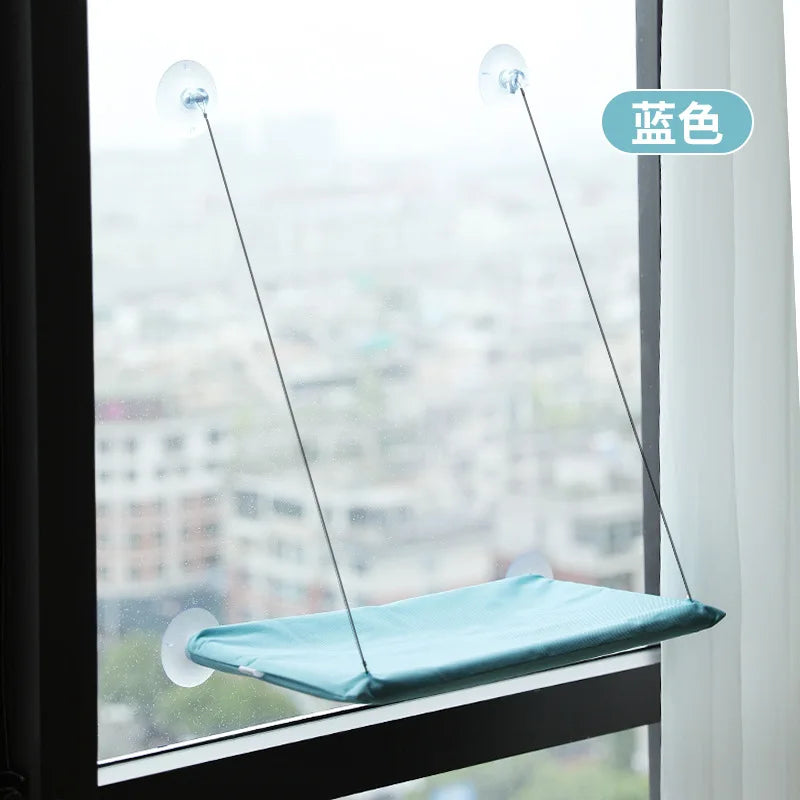 SunnyPaws: Window-Mounted Cat Hammock Bed with Heavy-Duty Suction Cups