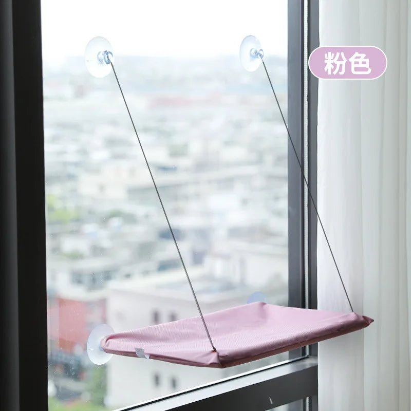 SunnyPaws: Window-Mounted Cat Hammock Bed with Heavy-Duty Suction Cups