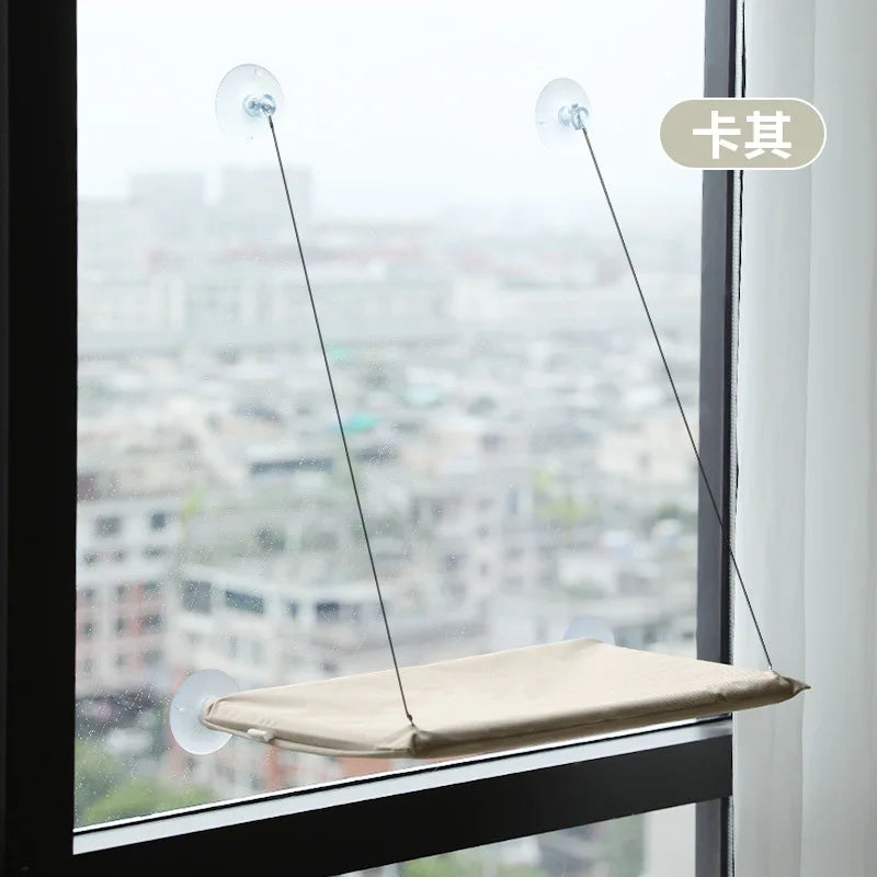 SunnyPaws: Window-Mounted Cat Hammock Bed with Heavy-Duty Suction Cups