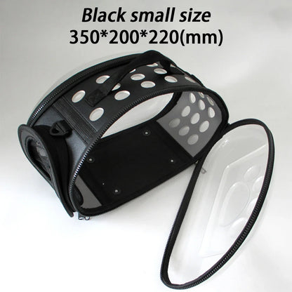 ClearPaws Carrier: Foldable Transparent Pet Shoulder Bag for Travel