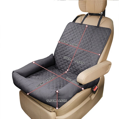 RidePaws: Waterproof Pet Car Seat Cover & Travel Bed for Cats and Small Dogs